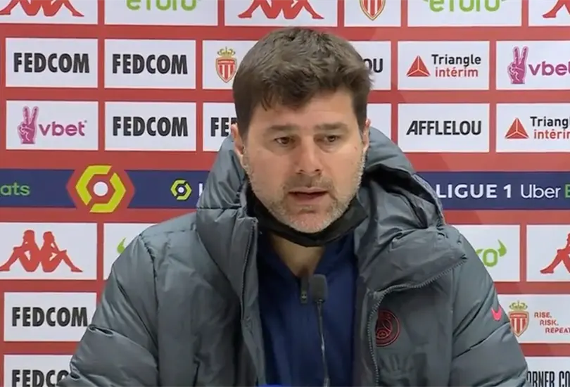 Mauricio Pochettino mostr&oacute; su enojo por la goleada del M&oacute;naco sobre el PSG