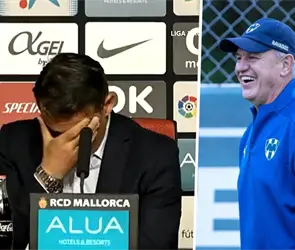 Luis Garc&iacute;a rompe en llanto al ser reemplazado en el Mallorca &iquest;por Aguirre?