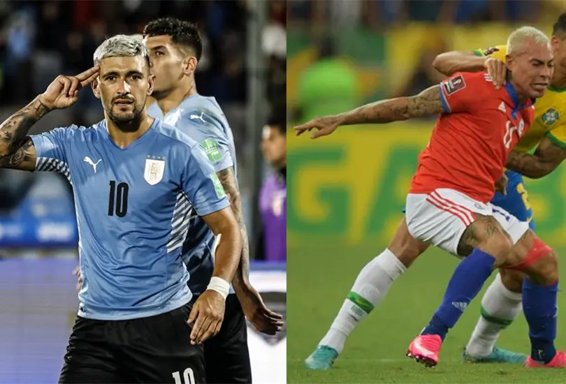 Uruguay ganó y Chile fue goleado Uruguay ganó y Chile fue goleado