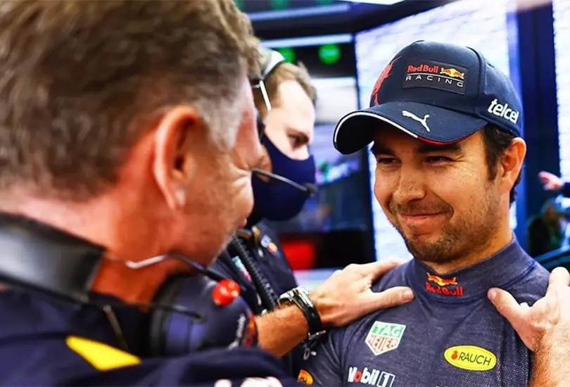 Horner estaba feliz con Checo