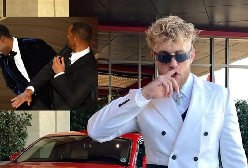 El ´youtuber´ y boxeador aprovechó lo sucedido en la gala de los Premios Oscar para promover una pelea entre el actor y el comediante. El ´youtuber´ y boxeador aprovechó lo sucedido en la gala de los Premios Oscar para promover una pelea entre el actor y el comediante.