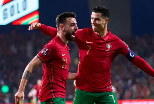 ¡Ellos sí! Doblete de Bruno Fernandes manda a Portugal a Qatar 2022