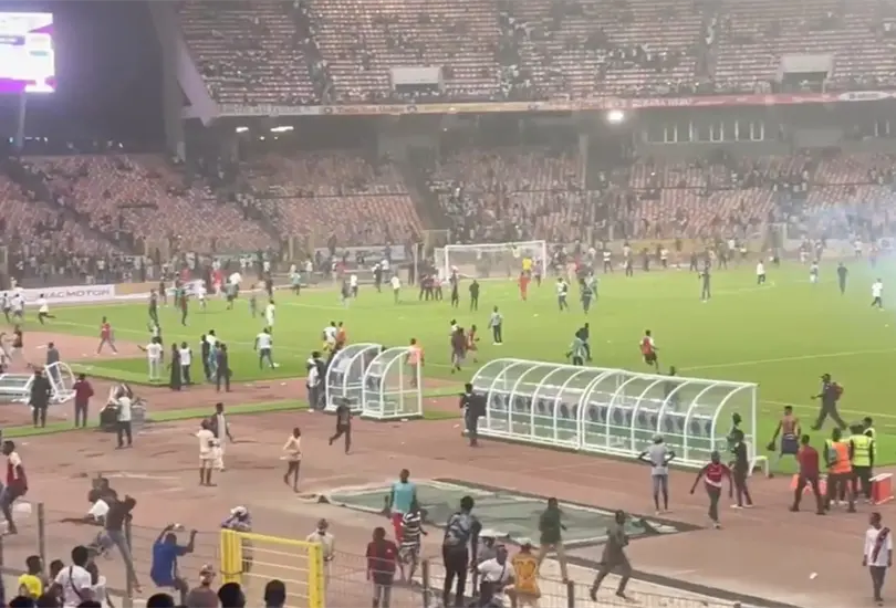 Los aficionados se molestaron por la eliminaci&oacute;n de Nigeria.