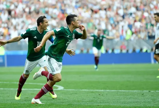 Chucky Lozano anotó el gol del triunfo de México sobre Alemania en Rusia 2018