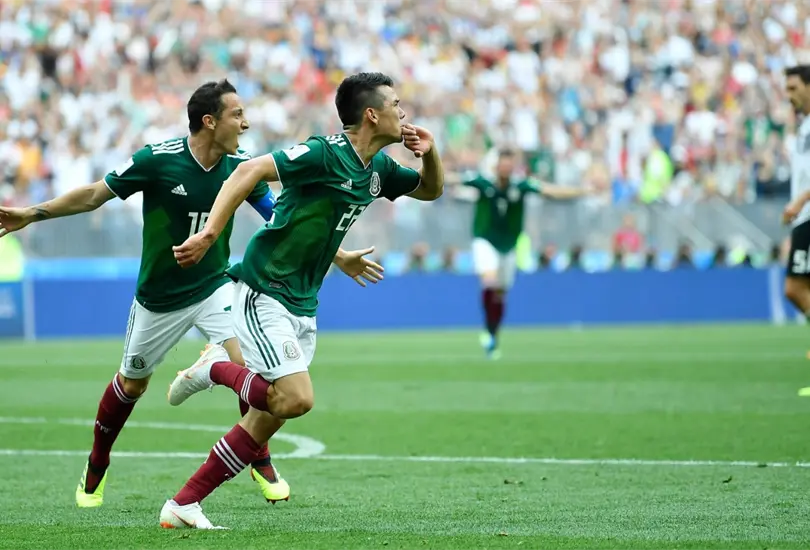 Chucky Lozano anot&oacute; el gol del triunfo de M&eacute;xico sobre Alemania en Rusia 2018