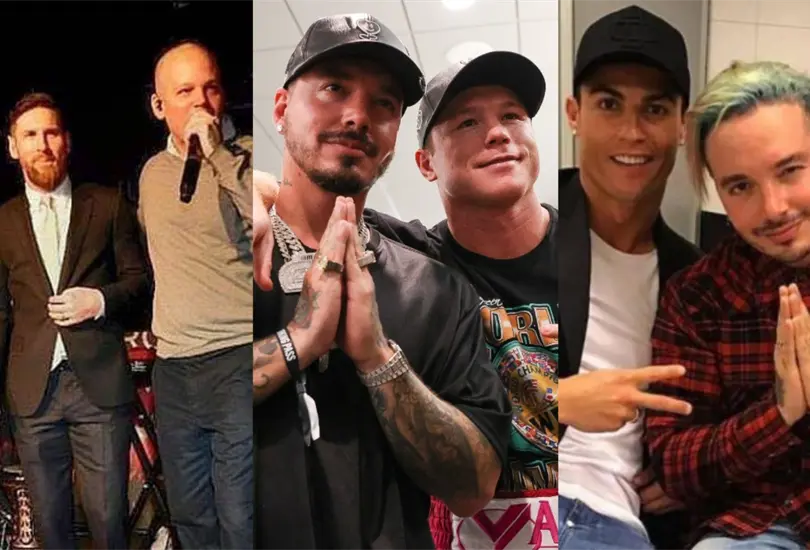 La extensa relaci&oacute;n de J Balvin y Residente con algunos futbolistas