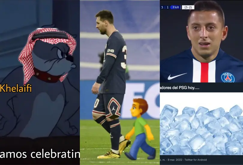 Hubo variedad de memes tras la caída del PSG. Hubo variedad de memes tras la caída del PSG.