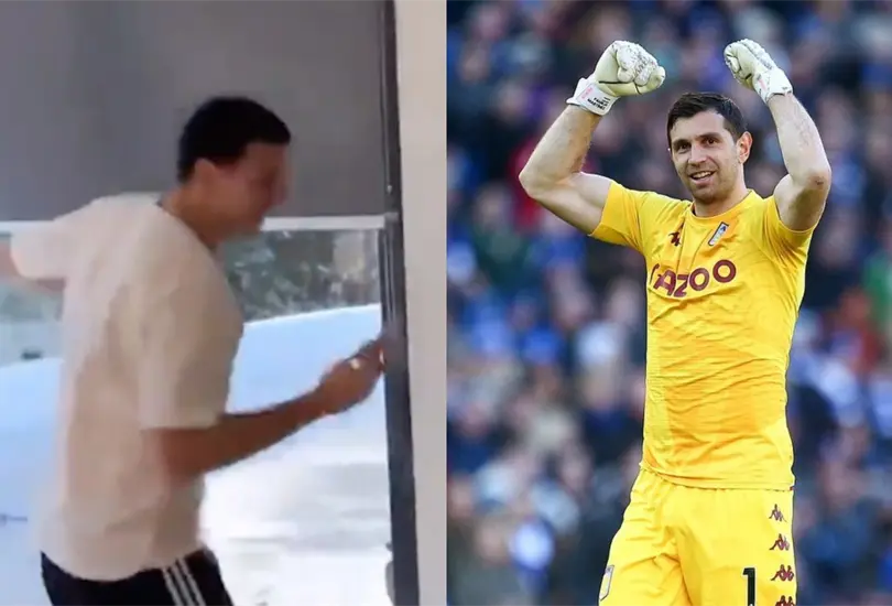 El argentino no pudo contener su alegría El argentino no pudo contener su alegría