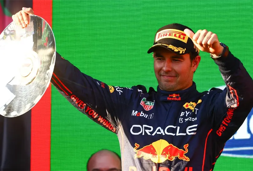 Checo Pérez subió al podio del GP de Australia Checo Pérez subió al podio del GP de Australia