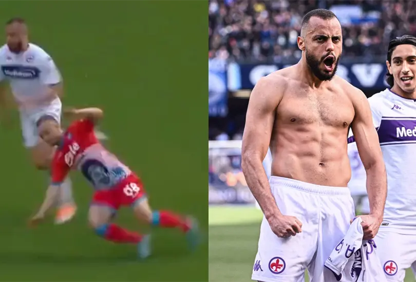 Arthur Cabral dejó sin cadera a un defensa del Napoli Arthur Cabral dejó sin cadera a un defensa del Napoli