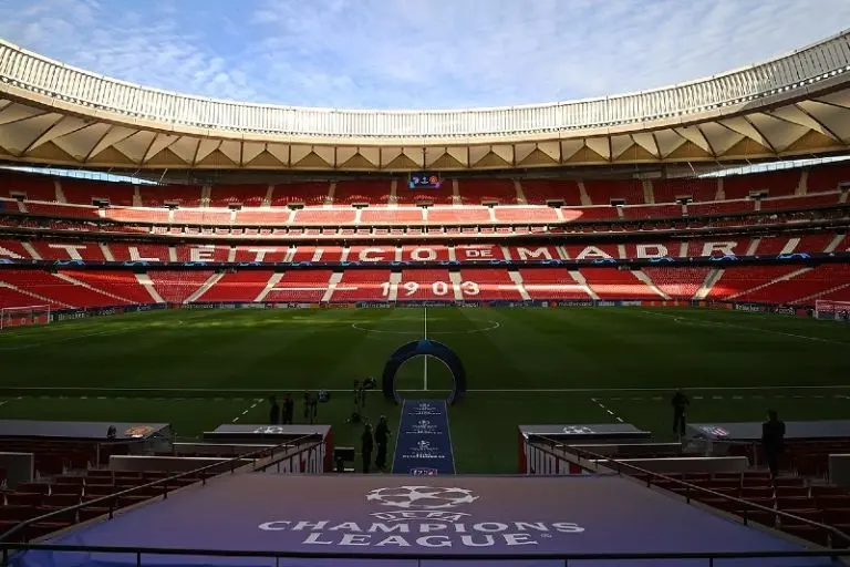 Atlético de Madrid recibirá menos aficionados para su partido vs Manchester City - Twitter @Metropolitano