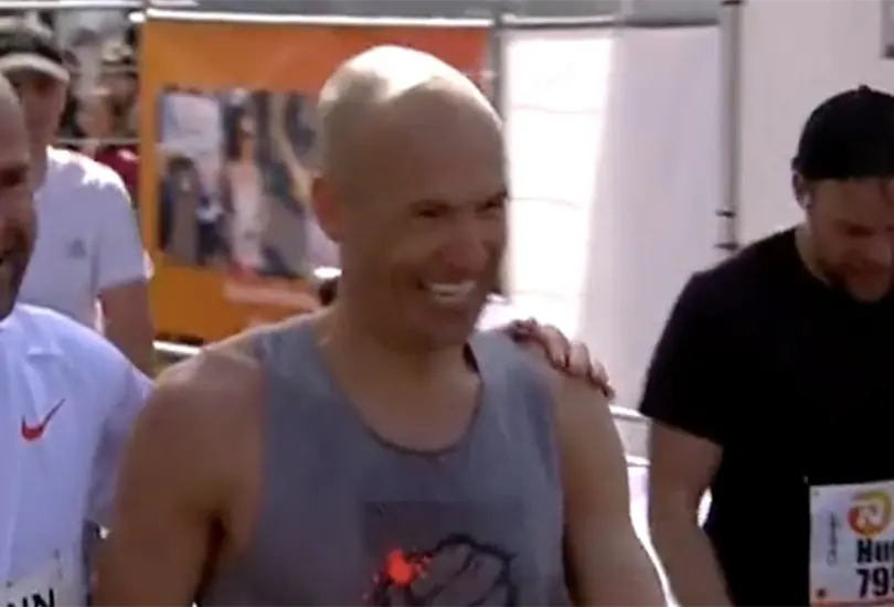 Arjen Robben corri&oacute; un marat&oacute;n