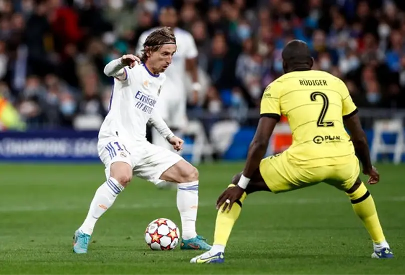 Modric frente a Rudiger Modric frente a Rudiger