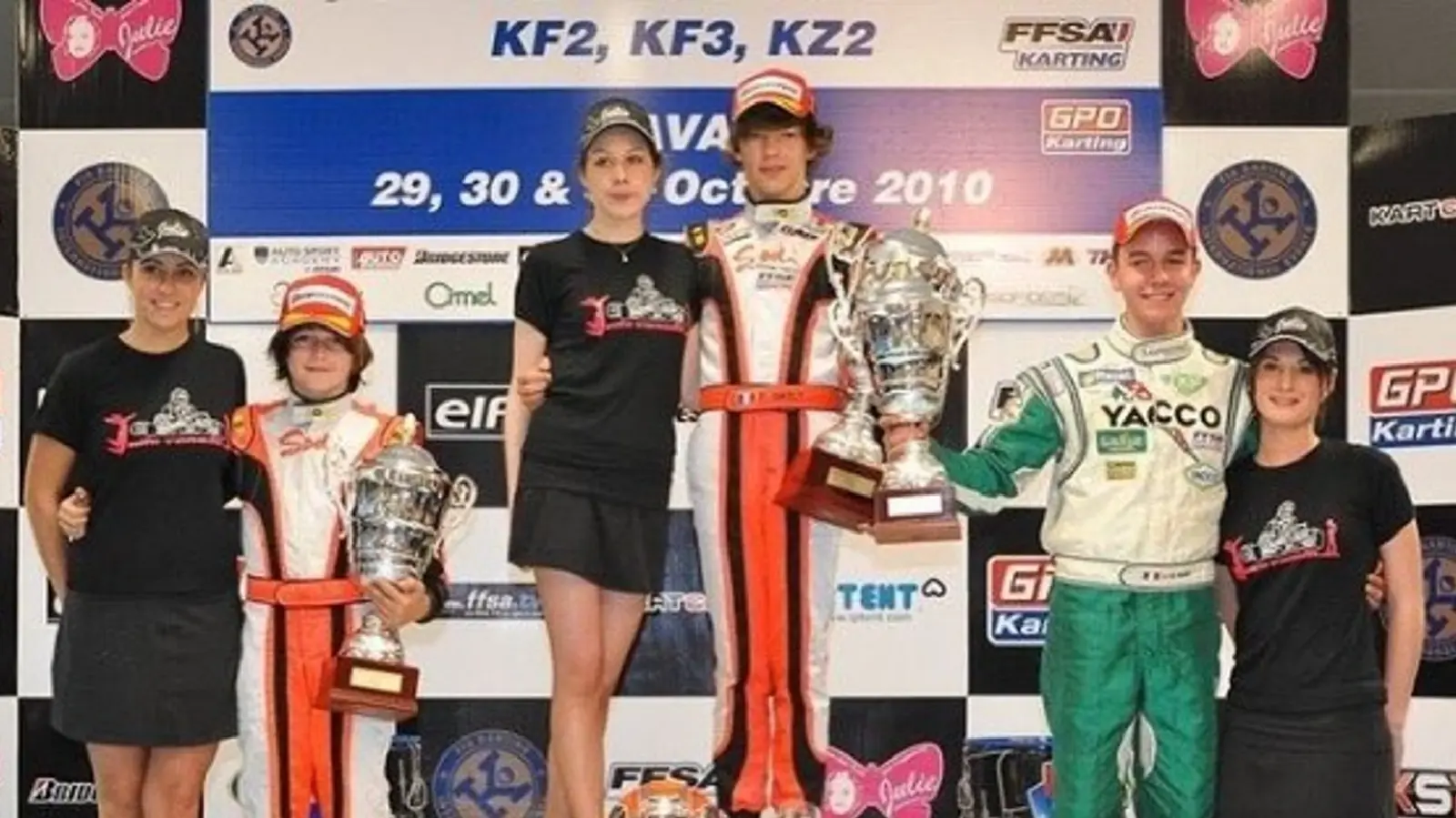 Leclerc continuó en el karting su formación como ganador aunque varias veces detrás de otro destacado joven piloto: Max Verstappen.