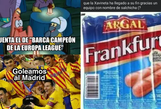 Los memes predominaron en la derrota del Barcelona ante Frankfurt.