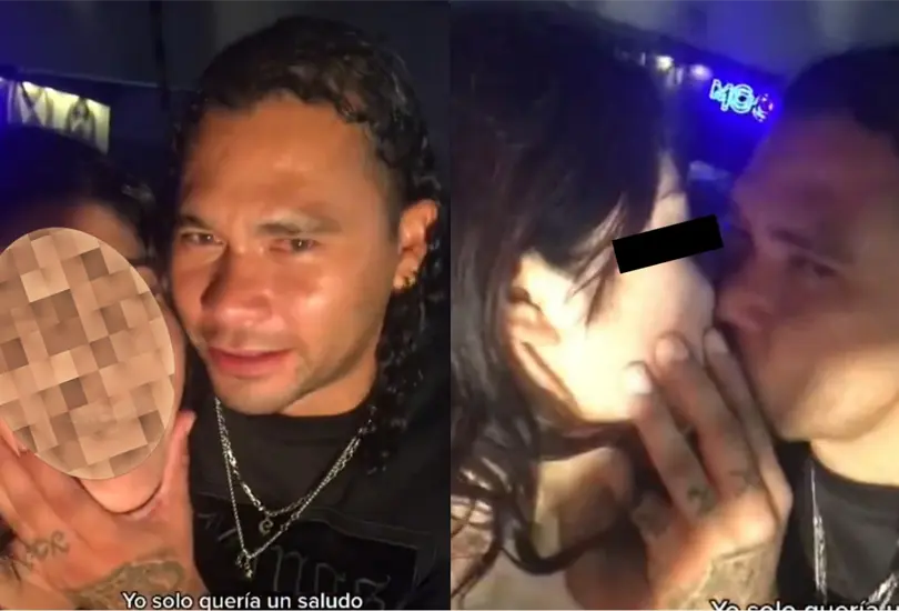 Captan al Gullit Pe&ntilde;a en estado de ebriedad; le da beso a mujer que le pidi&oacute; saludo
