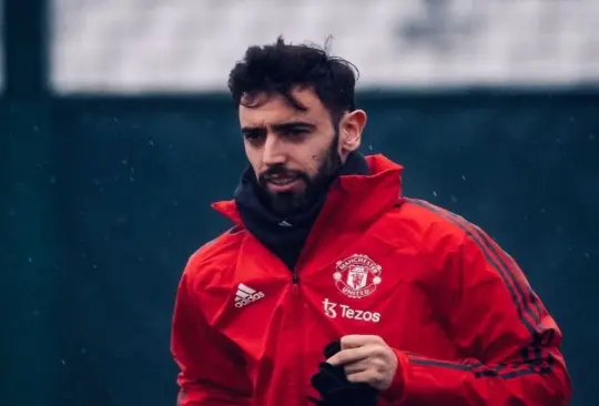 Bruno Fernandes sufrió el accidente antes del entrenamiento con el Manchester United.