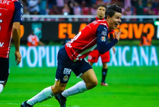 Pável Pérez celebra su gol ante Xolos.