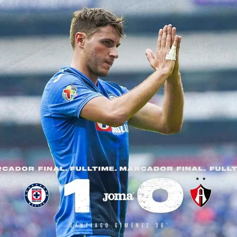 El 'Bebote' le dio la victoria a La Máquina sobre el Atlas. Foto: Instagram: @Cruzazul.