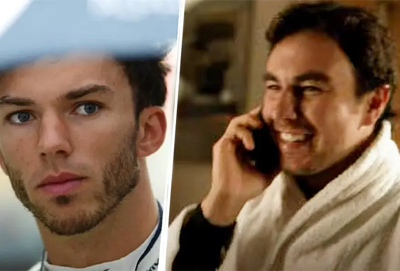 Gasly y Checo P&eacute;rez