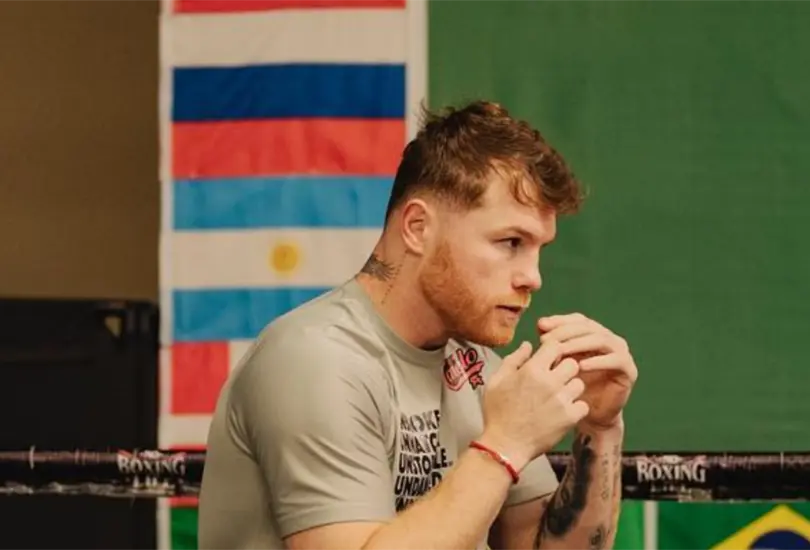 Canelo Álvarez afina detalles para enfrentar a Dmitry Bivol. Canelo Álvarez afina detalles para enfrentar a Dmitry Bivol.