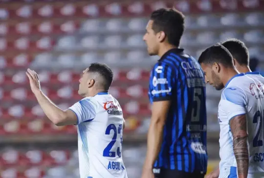 Pablo Aguilar celebra el gol del triunfo.