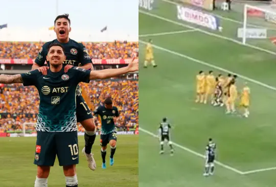 Diego Valdés celebra su gol ante los Tigres.