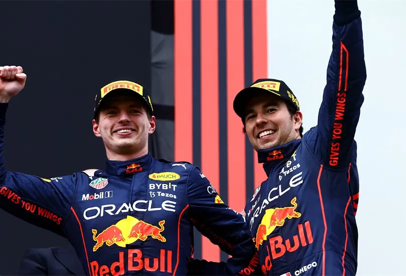 Max Verstappen y Checo P&eacute;rez hicieron el 1-2 en el GP de Emilia Romagna