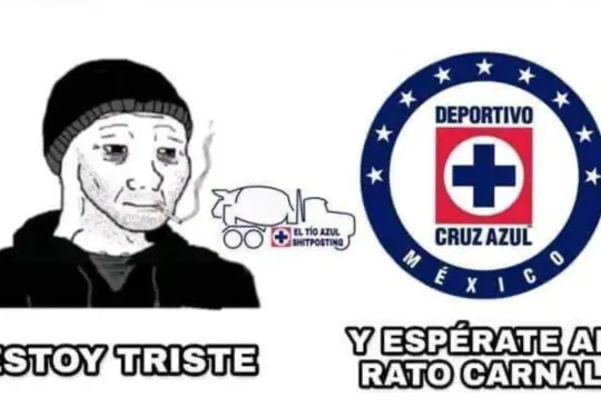 La afición celeste se hizo sentir con memes