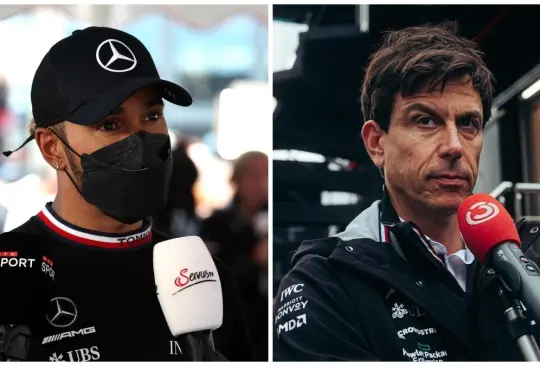 Toto Wolff también se encuentra molesto debido a que el auto de Lewis Hamilton no ha sido competitivo. 