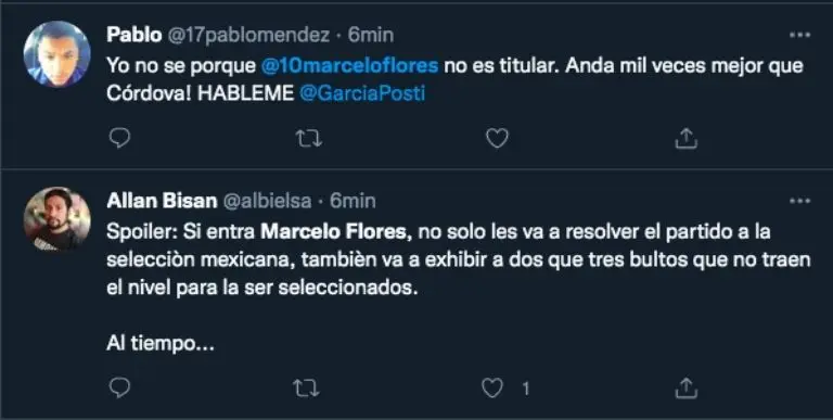 Captura de pantalla Twitter