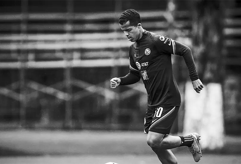 GIovani Dos Santos en entrenamiento con Am&eacute;rica.
