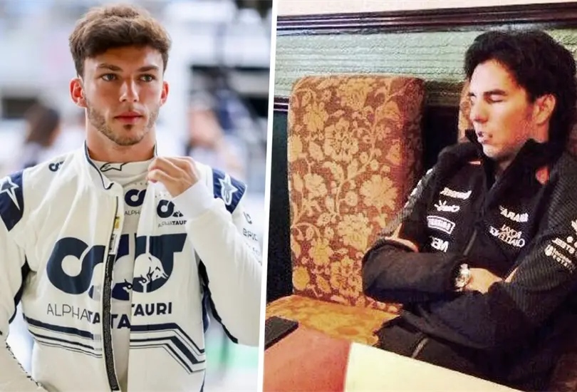 Gasly y Checo Pérez Gasly y Checo Pérez
