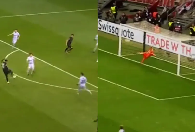 GOLAZO de volea pone al frente al Eintracht de Frankfurt ante Barcelona GOLAZO de volea pone al frente al Eintracht de Frankfurt ante Barcelona