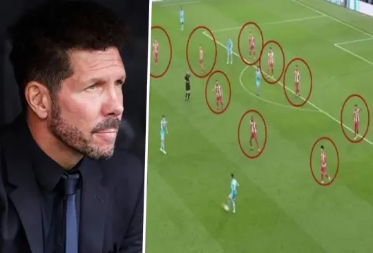 Simeone presentó una táctica muy defensiva ante City