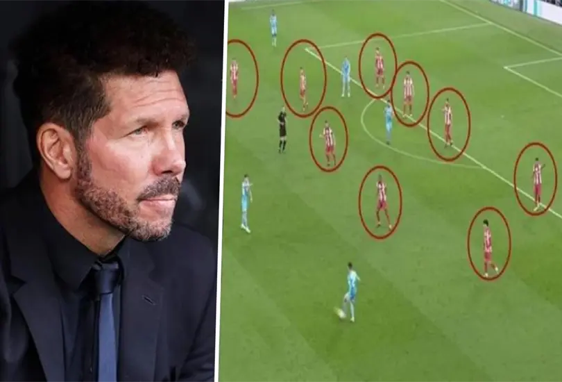 Simeone present&oacute; una t&aacute;ctica muy defensiva ante City