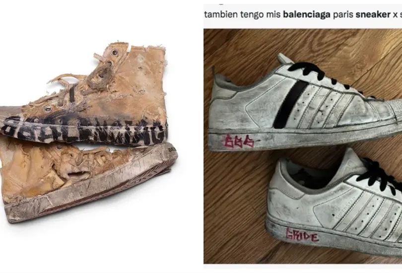 Los tenis de Balenciaga causaron controversia.