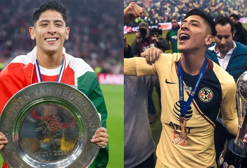 Edson &Aacute;lvarez ha sido campe&oacute;n con todas las camisetas que ha vestido.