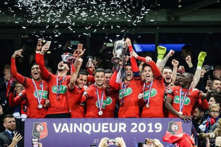 Stade Rennais fue campeón de la Copa de Francia en 2019 - Twitter @staderennais
