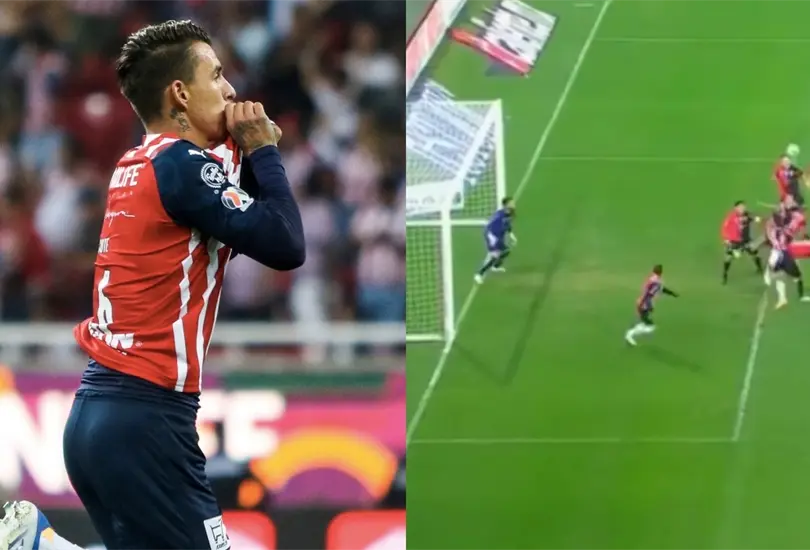 Chicote Calderón tuvo una celebración de gol polémica. Chicote Calderón tuvo una celebración de gol polémica.