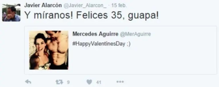 Mercedes Aguirre dio a conocer su romance con Alarcón en 2014. Foto: Captura de pantalla.