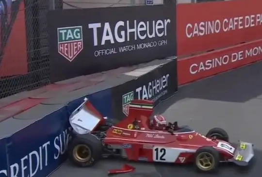 Charles Leclerc chocó el monoplaza que usó Niki Lauda para ganar en la F1 Charles Leclerc chocó el monoplaza que usó Niki Lauda para ganar en la F1