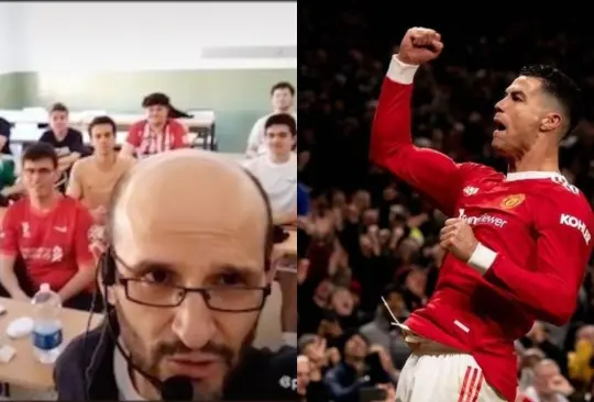 El peculiar grito de Cristiano Ronaldo fue utilizado por algunos alumnos de Historia en un video de TikTok.