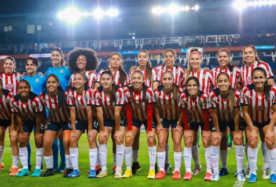 Chivas Femenil previo a la final del Clausura 2022 de la Liga MX Femenil.