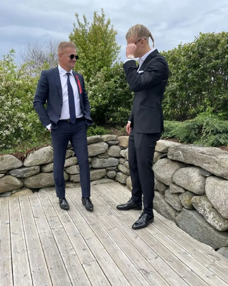 Haaland y su padre - @erling.haaland