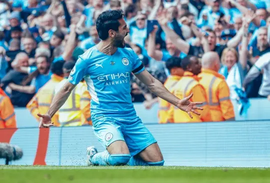 Ilkay Gündogan anotó el gol con el que Manchester City se coronó campeón