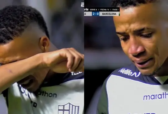 Byron Castillo terminó llorando tras cometer una falta e incluso pidió que lo reemplazaran.