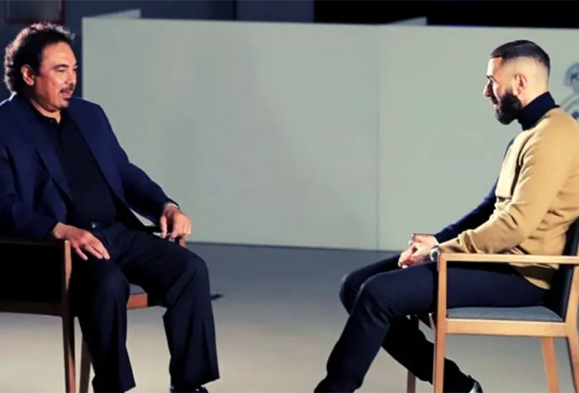 Hugo S&aacute;nchez tuvo a Karim Benzema como invitado de lujo en su nuevo programa.