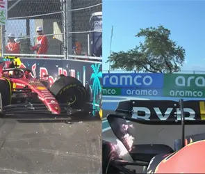 Pr&aacute;cticas GP Miami: Choque de Sainz y problemas en auto de Verstappen se roban los reflectores