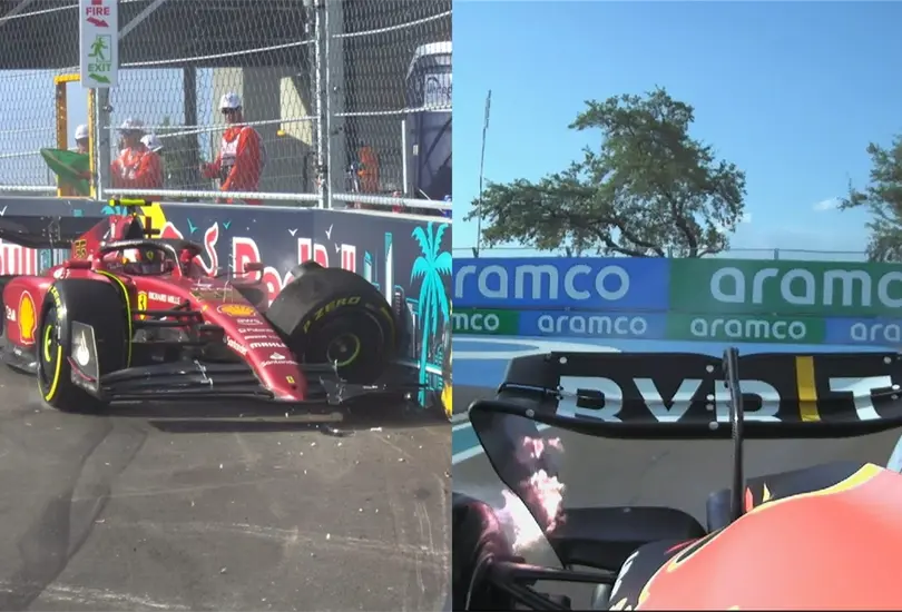 Carlos Sainz Jr. y Max Verstappen protagonizaron los momentos m&aacute;s llamativos de las pr&aacute;cticas del GP de Miami